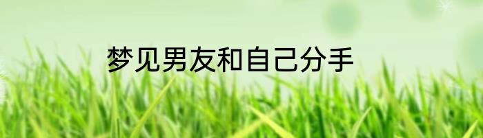 梦见男友和自己分手