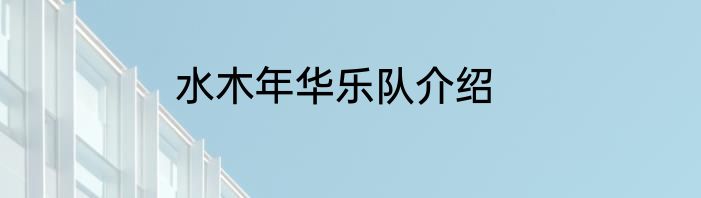 水木年华乐队介绍