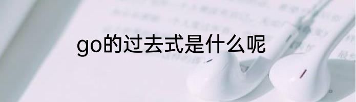 go的过去式是什么呢