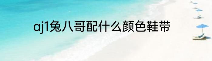 aj1兔八哥配什么颜色鞋带
