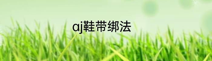 aj鞋带绑法
