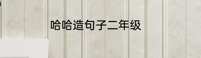 哈哈造句子二年级