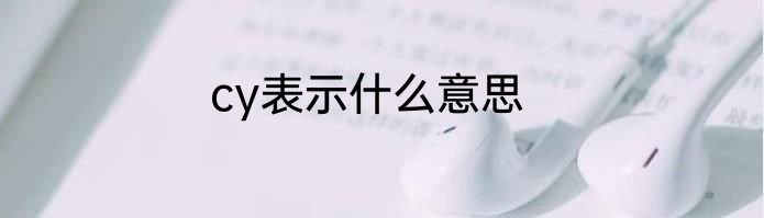 cy表示什么意思