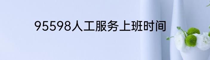 95598人工服务上班时间
