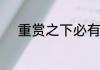 重赏之下必有勇夫下一句是什么