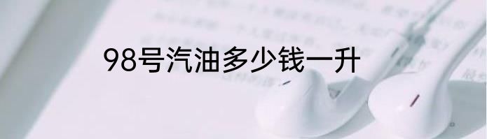 98号汽油多少钱一升