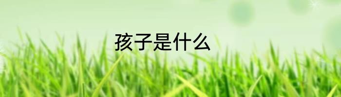 孩子是什么