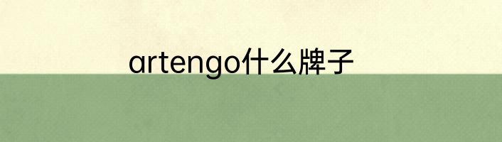 artengo什么牌子