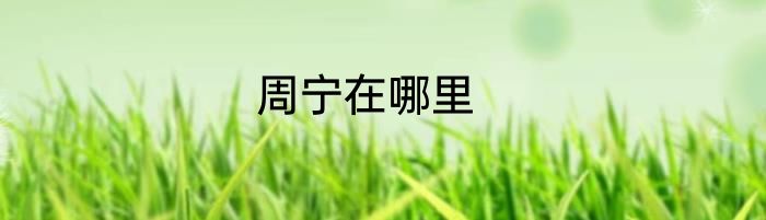 周宁在哪里