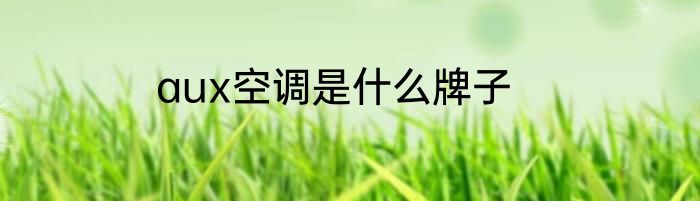 aux空调是什么牌子