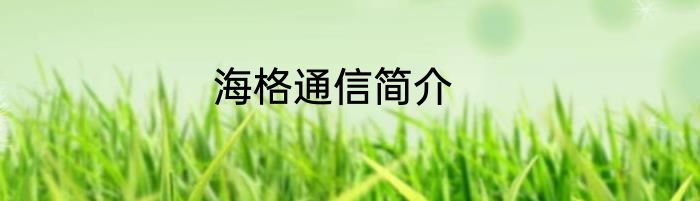 海格通信简介