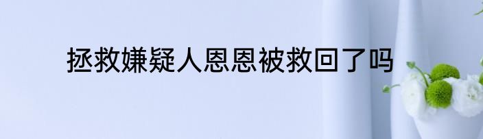 拯救嫌疑人恩恩被救回了吗