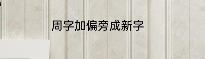 周字加偏旁成新字