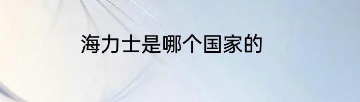 海力士是哪个国家的