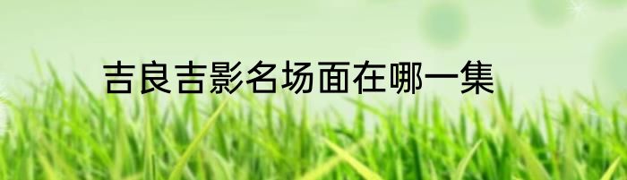 吉良吉影名场面在哪一集