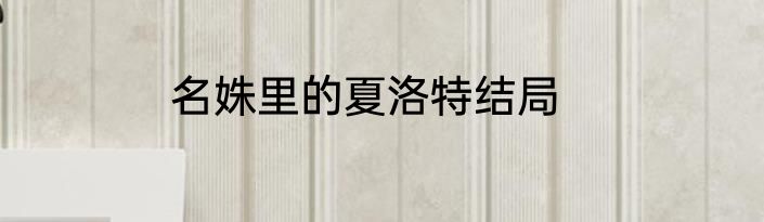名姝里的夏洛特结局