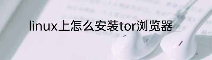 linux上怎么安装tor浏览器
