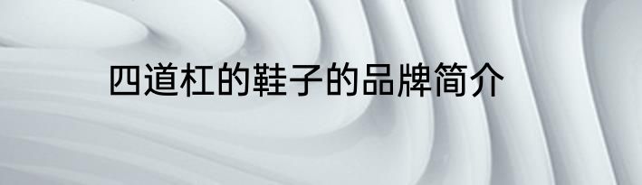 四道杠的鞋子的品牌简介
