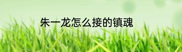 朱一龙怎么接的镇魂