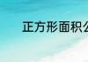 正方形面积公式是什么三年级