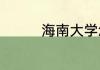 海南大学怎么样值得去吗