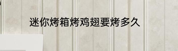 迷你烤箱烤鸡翅要烤多久