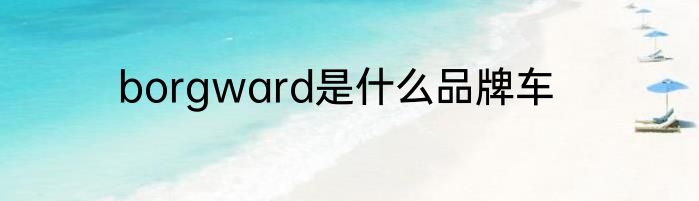 borgward是什么品牌车