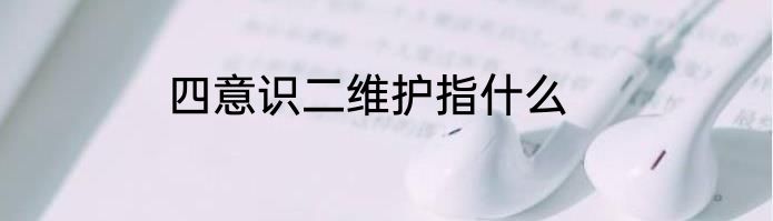 四意识二维护指什么
