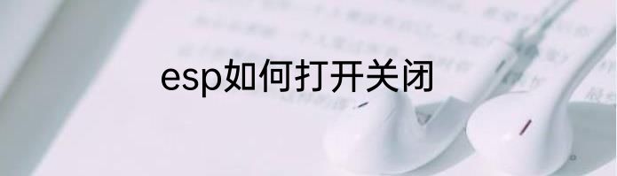 esp如何打开关闭