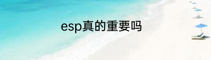 esp真的重要吗
