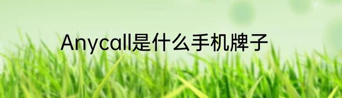 Anycall是什么手机牌子