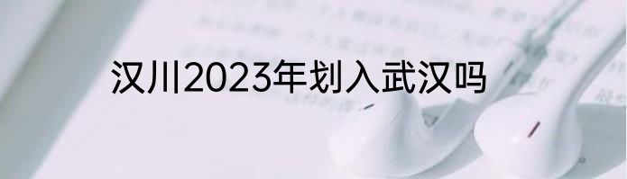 汉川2023年划入武汉吗