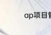 ap项目管理是什么意思