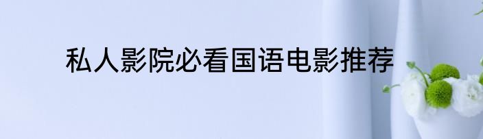 私人影院必看国语电影推荐