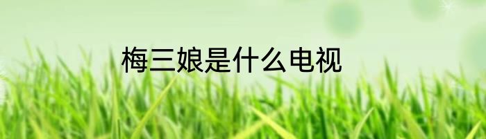 梅三娘是什么电视