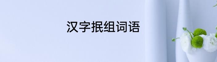 汉字抿组词语