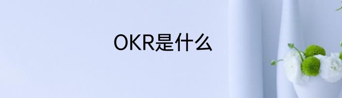 OKR是什么