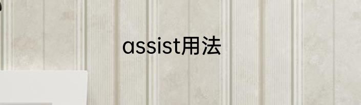 assist用法