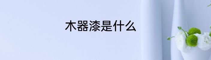 木器漆是什么