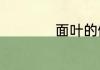 面叶的做法面叶做法