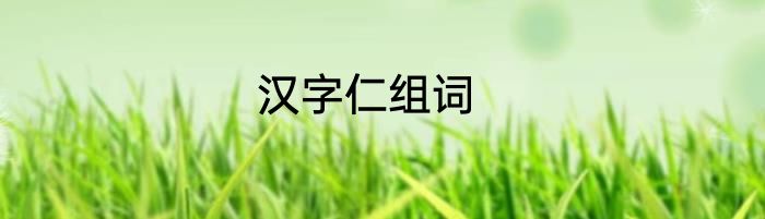汉字仁组词