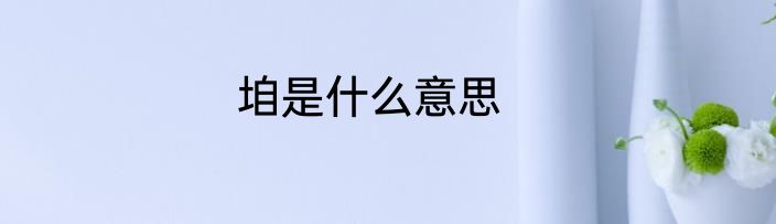 垍是什么意思