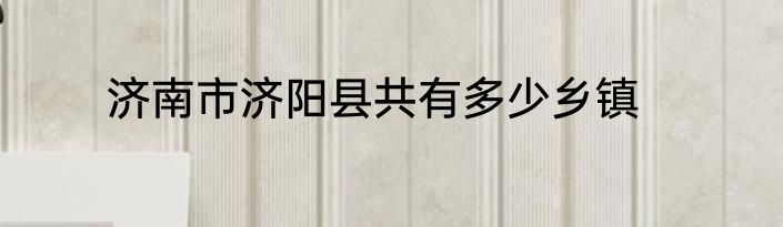 济南市济阳县共有多少乡镇