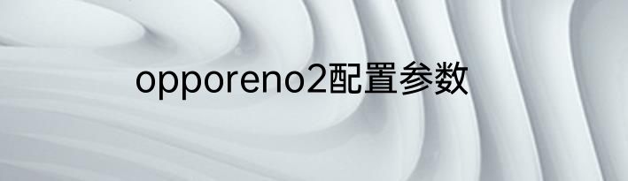 opporeno2配置参数