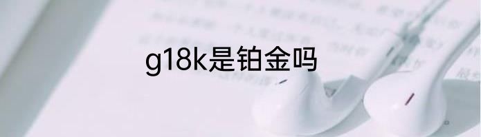 g18k是铂金吗