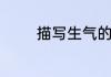 描写生气的四字词语有哪些