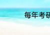 每年考研什么时候报名