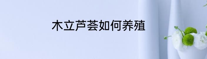 木立芦荟如何养殖