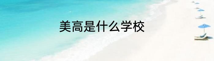 美高是什么学校