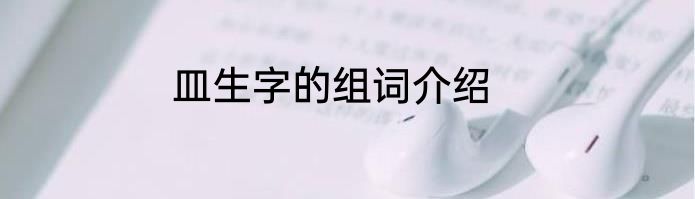 皿生字的组词介绍